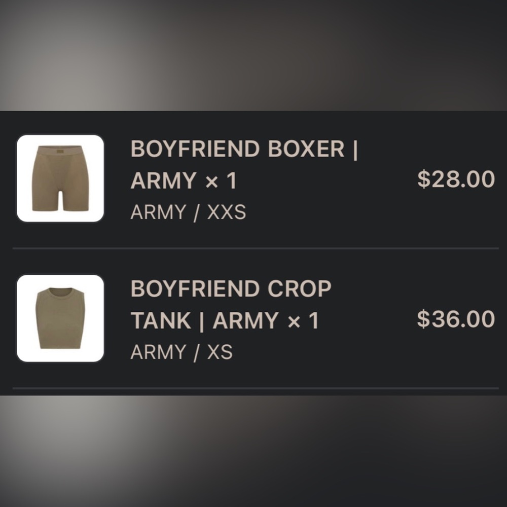 Skims Boyfriend Set NWT